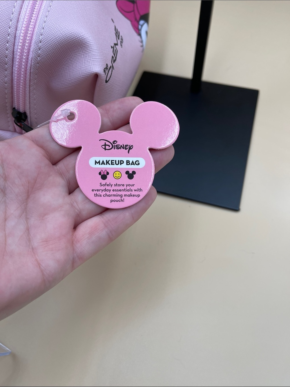 Disney Pink Minnie and Micky Mouse Makeup Bag collab with The Creme Durable - Picture 3 of 3